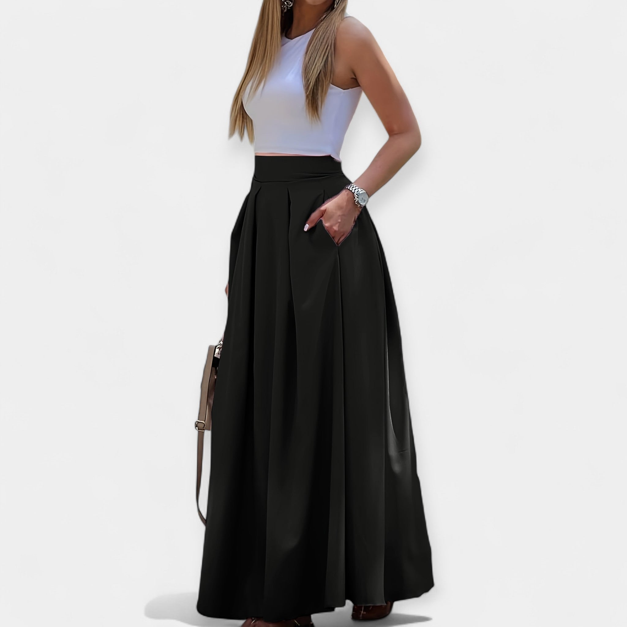 Elegantná Midi Sukňa
