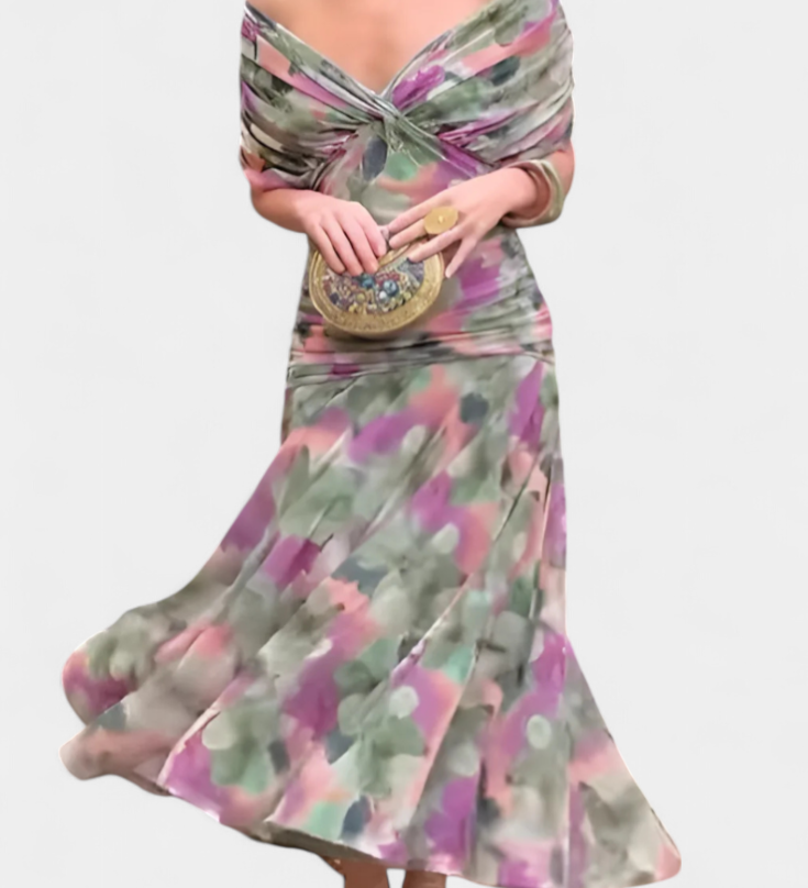 Luana - Elegantné šaty s V-výstrihom