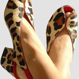 Louison - Sandále s leopardím motívom