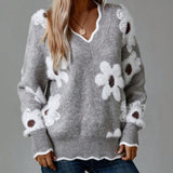 Belinha - Elegantná Kvetinová Sweater