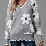 Belinha - Elegantná Kvetinová Sweater