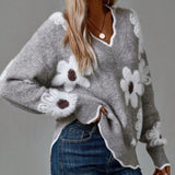 Belinha - Elegantná Kvetinová Sweater
