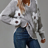 Belinha - Elegantná Kvetinová Sweater