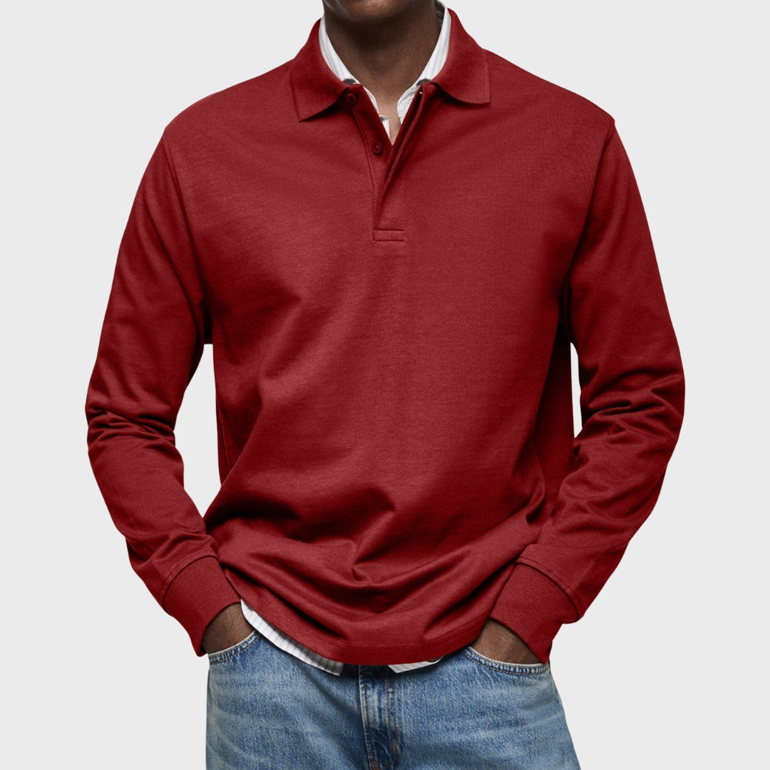 Eduardo - Luxusný Dlhý Rukáv Polo