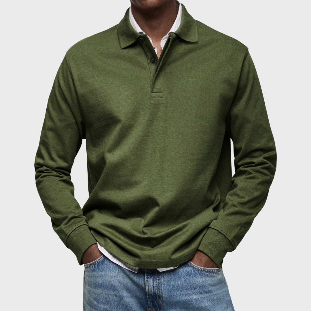 Eduardo - Luxusný Dlhý Rukáv Polo