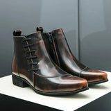 Lourenço - Elegantné Kožené Ankle Boots