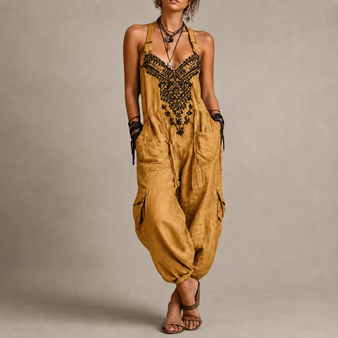 Astrid – Boho vyšívaný overal