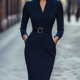 Iara - Elegantné čierne priliehavé šaty
