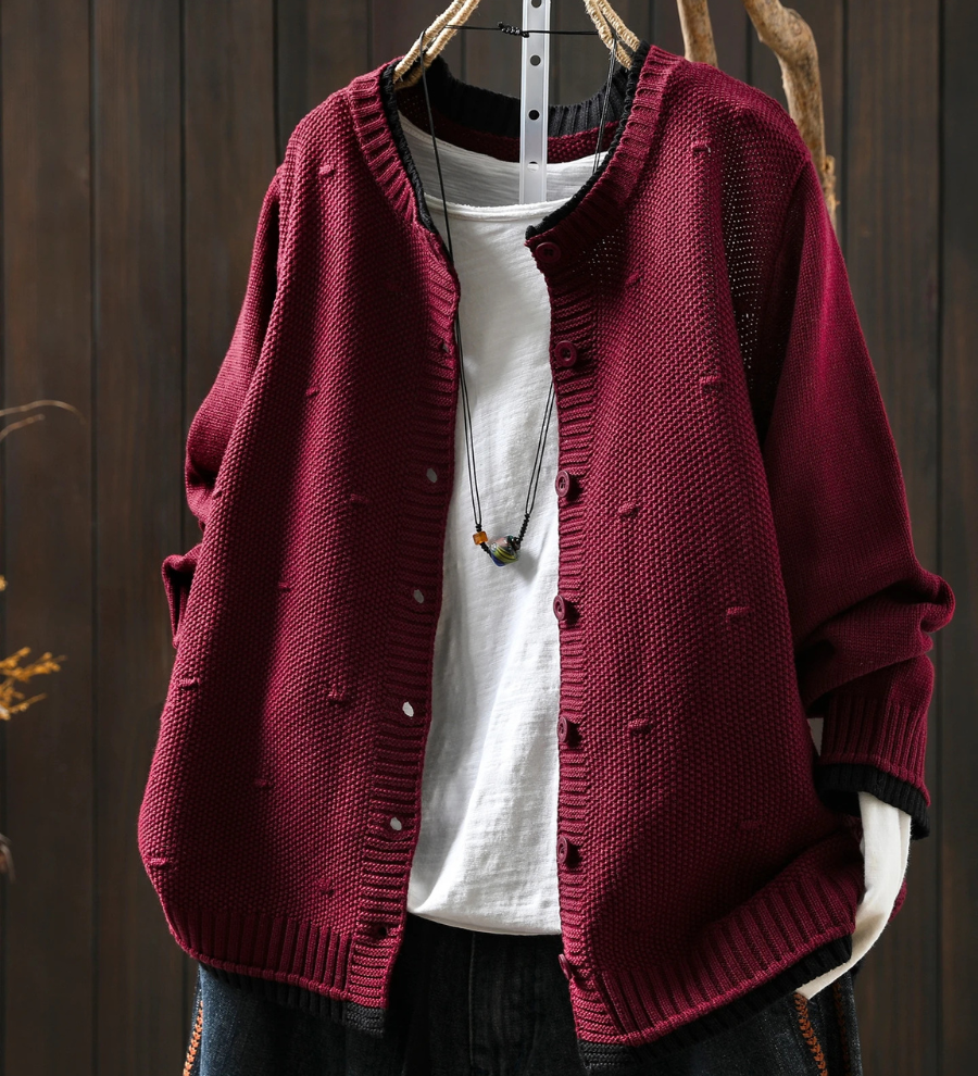Isadora - Kardigán s texturou