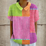 Zara - Barevná Patchwork Košile
