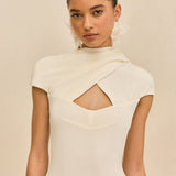 CECILY ŠATY - OF WHITE