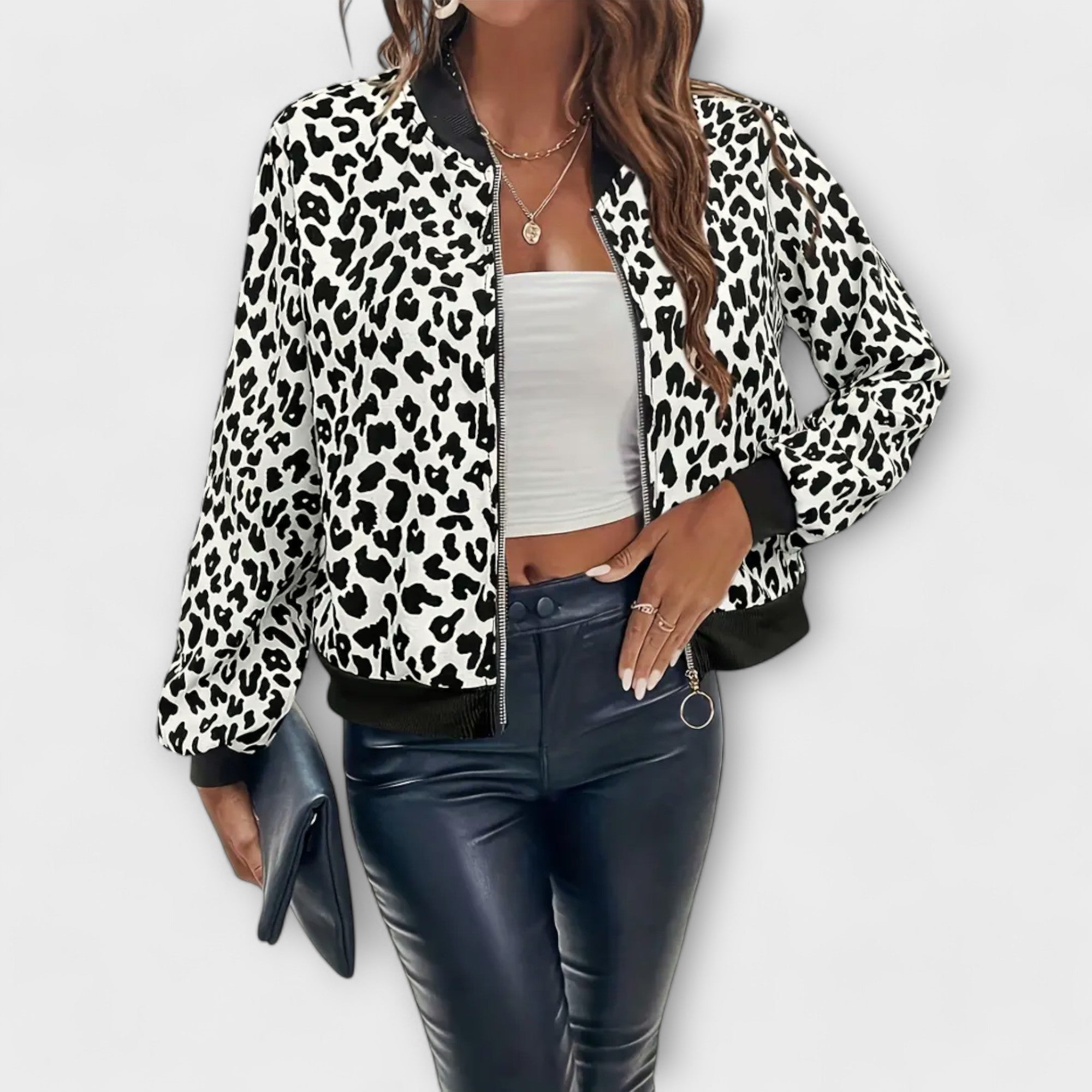 Raquel - Elegantný leopardí plášť