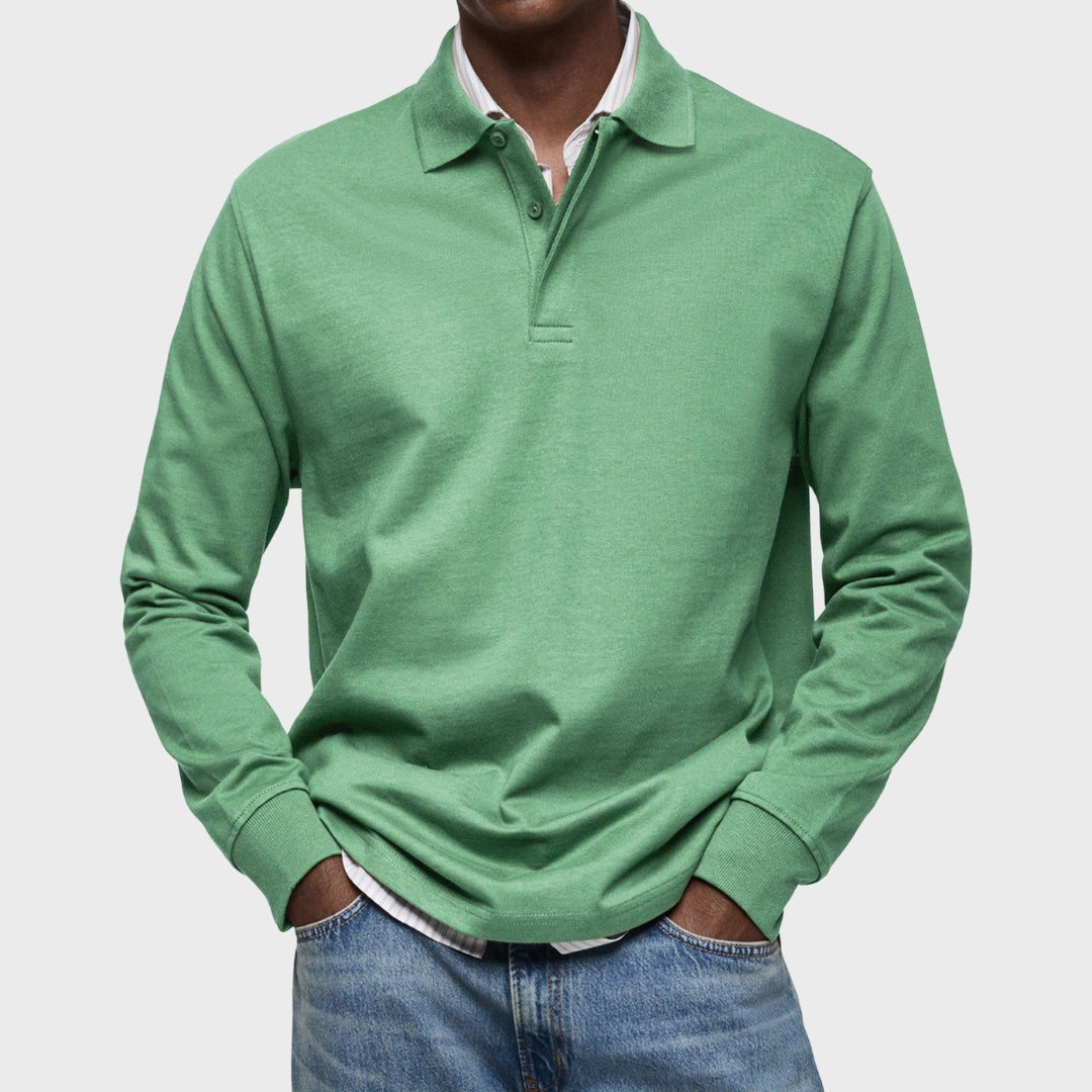 Eduardo - Luxusný Dlhý Rukáv Polo