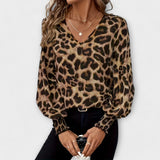 Joana - Trendy blúzka s leopardím motívom