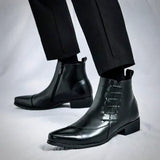 Lourenço - Elegantné Kožené Ankle Boots