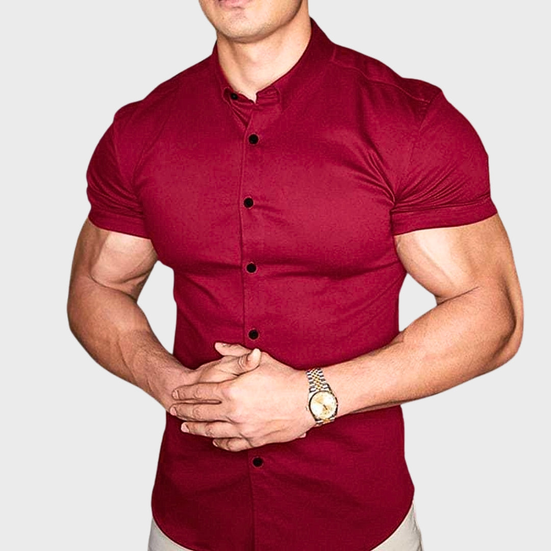 Ricardo - Slim Fit Krátký Rukáv Košile