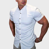 Ricardo - Slim Fit Krátký Rukáv Košile