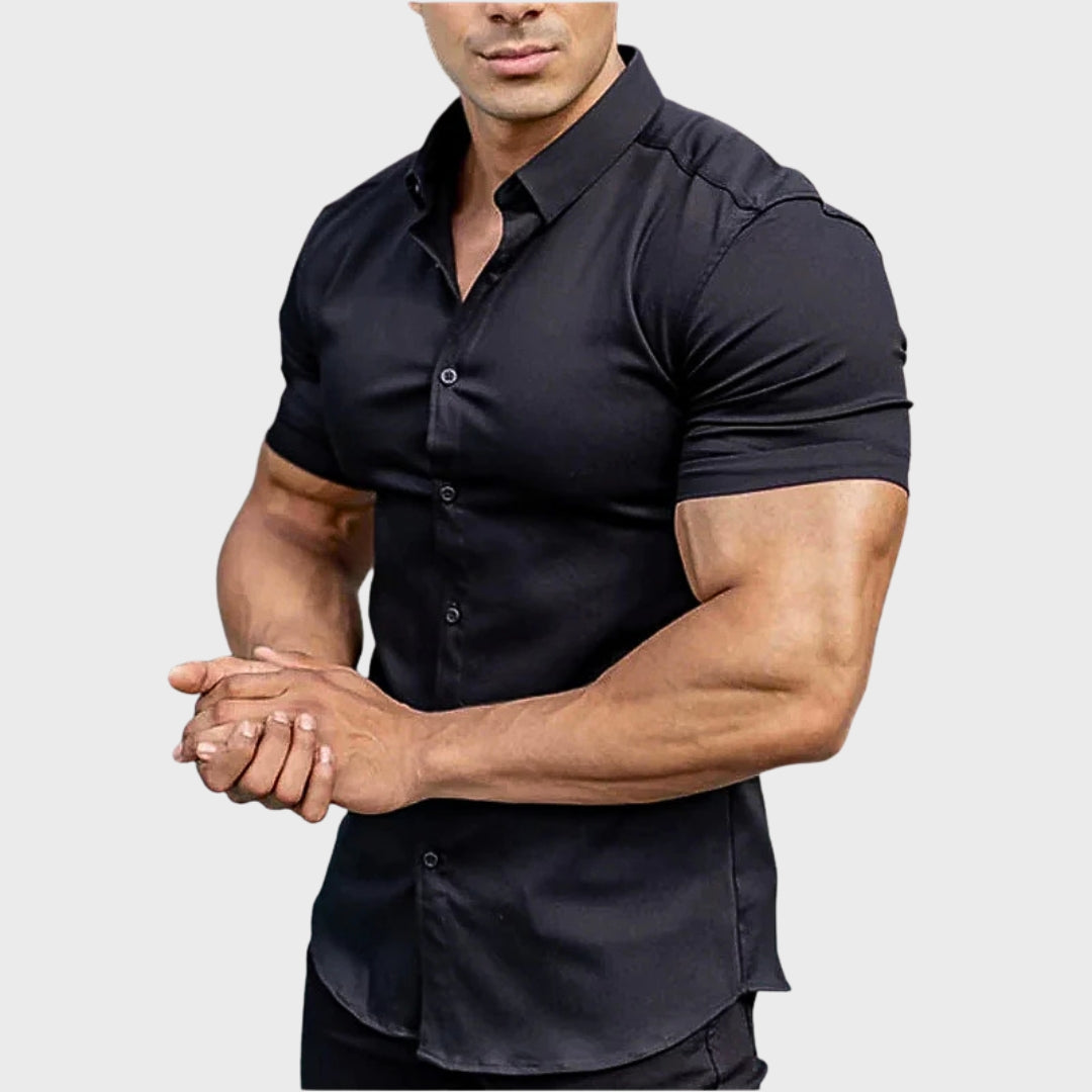 Ricardo - Slim Fit Krátký Rukáv Košile