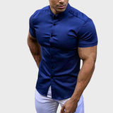 Ricardo - Slim Fit Krátký Rukáv Košile