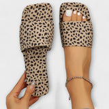 Elisabete - Leopardí vzor ploché mokasíny