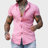 Ricardo - Slim Fit Krátký Rukáv Košile