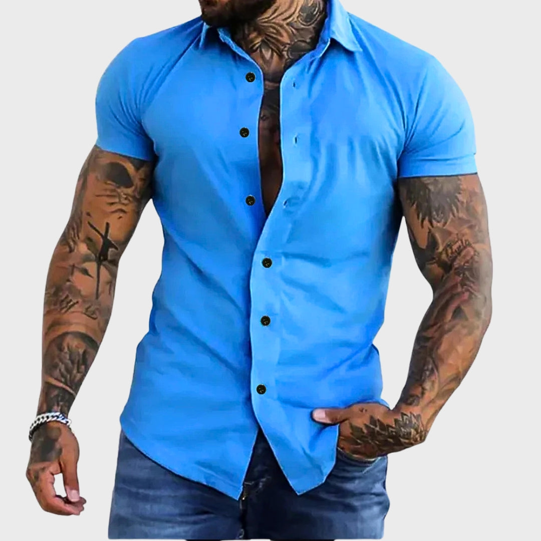 Ricardo - Slim Fit Krátký Rukáv Košile