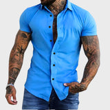 Ricardo - Slim Fit Krátký Rukáv Košile