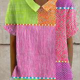 Zara - Barevná Patchwork Košile