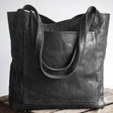 Klasická kožená crossbody taška