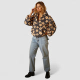 Daisy - Polar Fleece Floral Hoodie