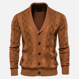 Francisco - Argyle Print Soft Cardigan