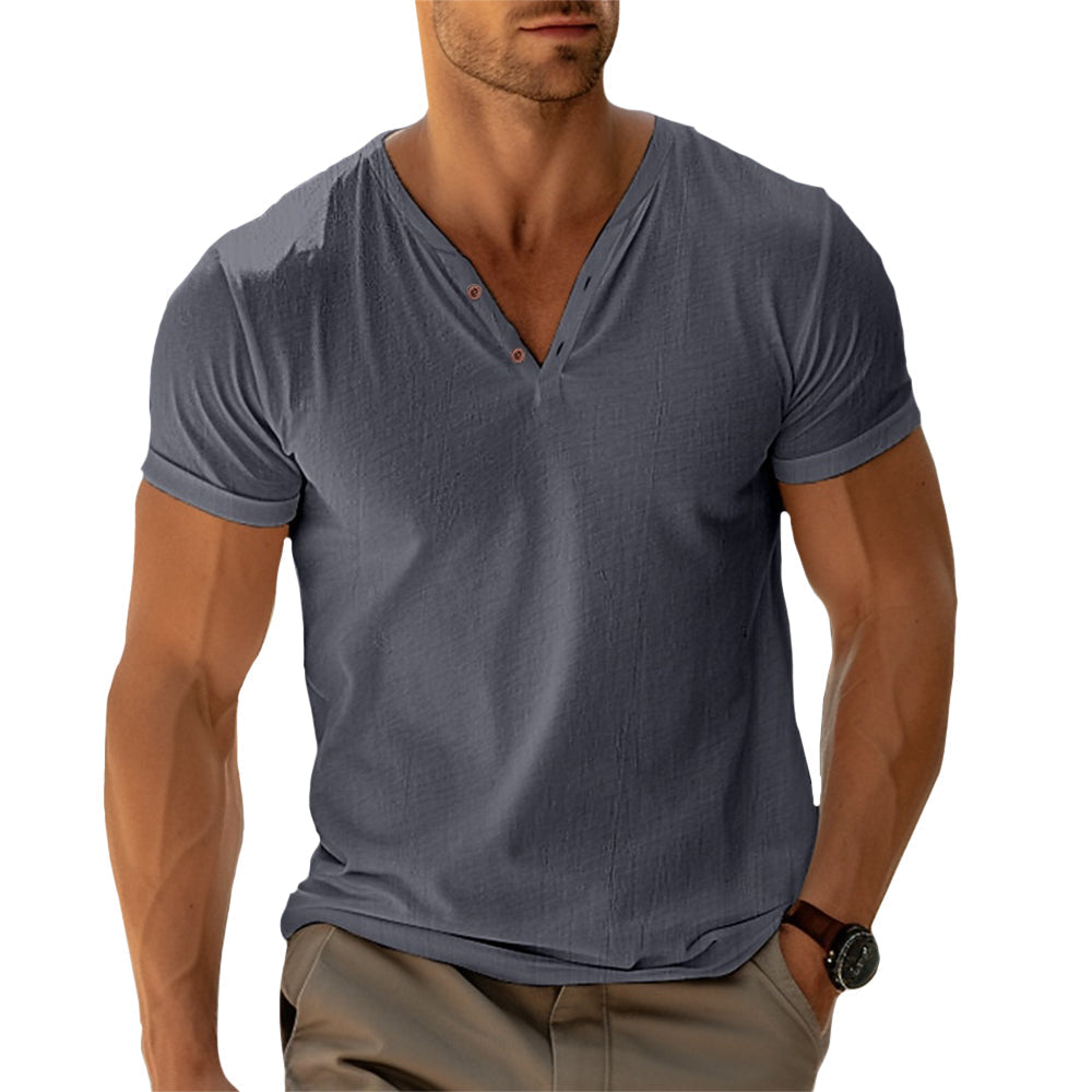 Henley Košeľa - Slim Fit pro Aktivní Pohyb