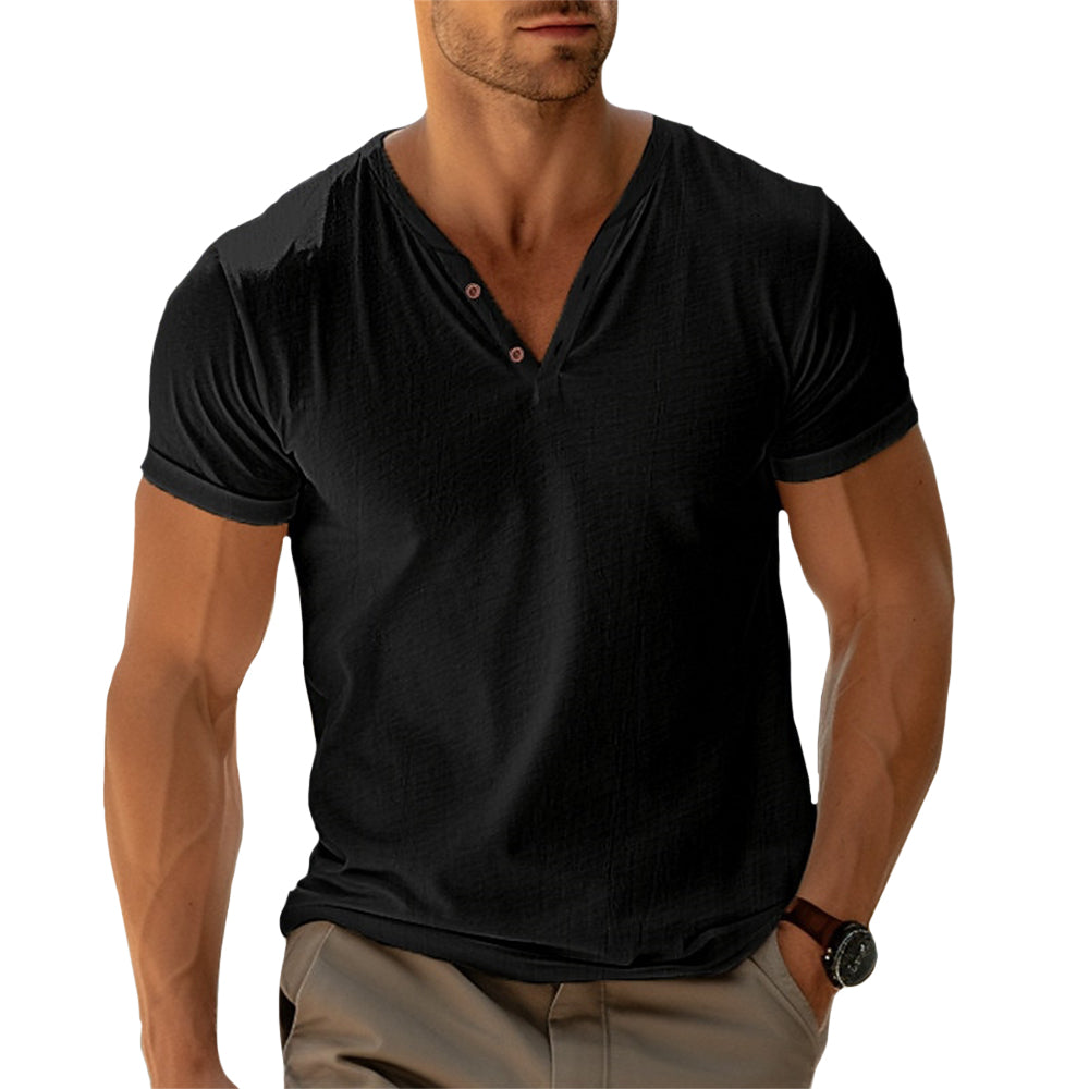 Henley Košeľa - Slim Fit pro Aktivní Pohyb