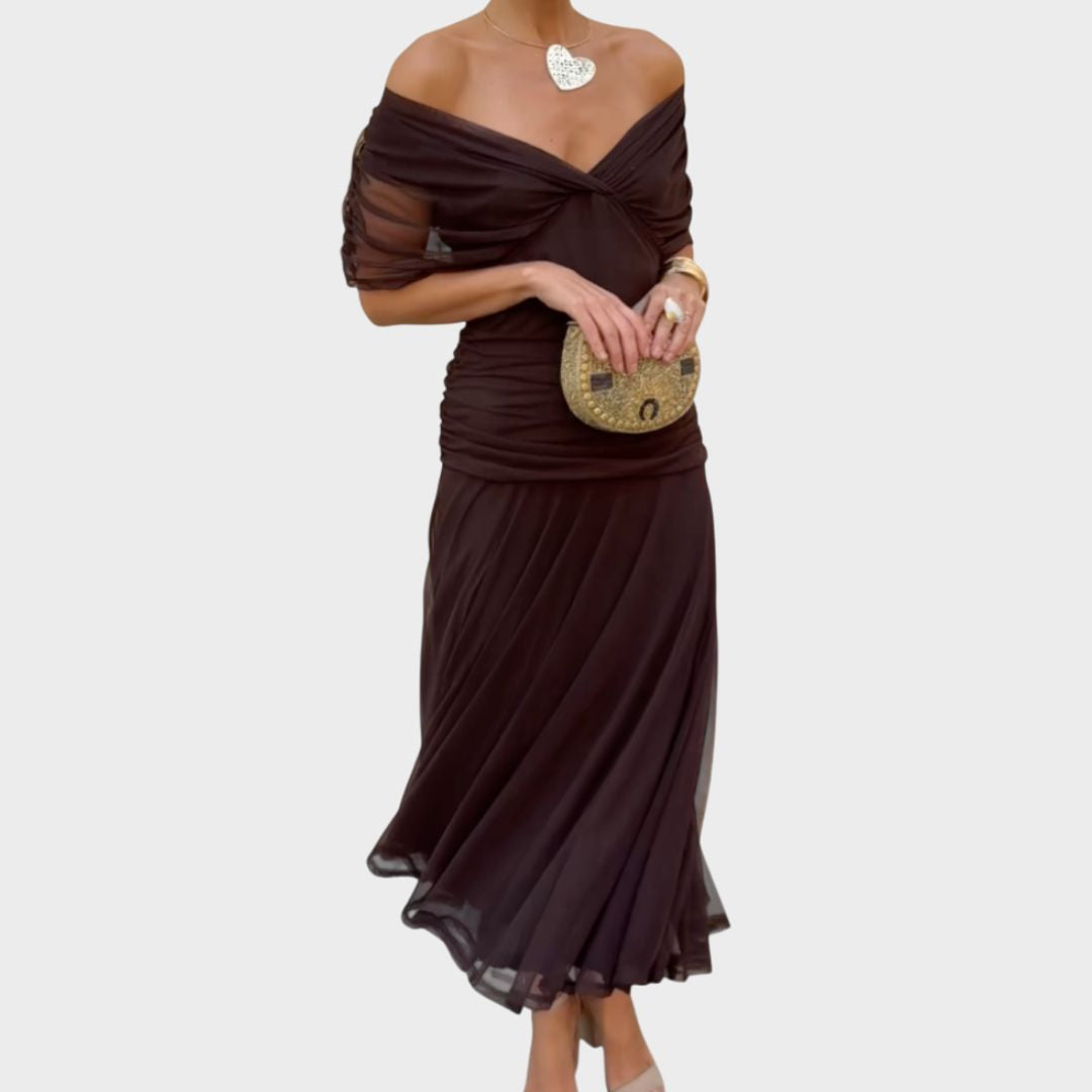 Luana - Elegantné šaty s V-výstrihom