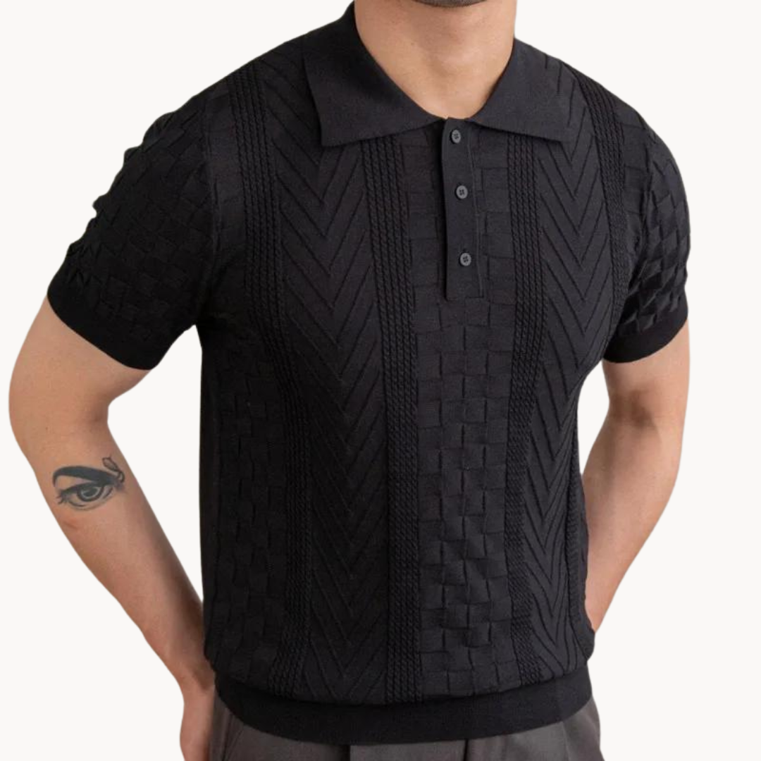 Polo - Texturovaná Jacquardová Zmes