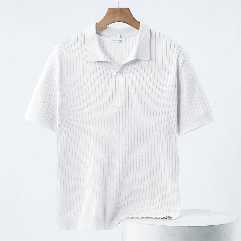 Polo T-Shirt - Stretch Knit Fabric