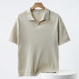 Polo T-Shirt - Stretch Knit Fabric