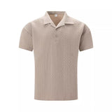 Relaxed Jacquard Textured Polo Shirt