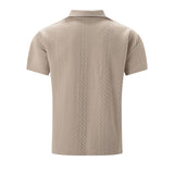 Relaxed Jacquard Textured Polo Shirt