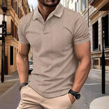 Relaxed Jacquard Textured Polo Shirt