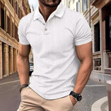 Relaxed Jacquard Textured Polo Shirt