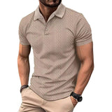 Relaxed Jacquard Textured Polo Shirt