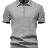 Slim Fit Polo Tričko - Polyesterová Zmes