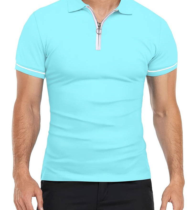 Polo tričko s golierom na zips, priedušné