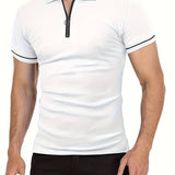Polo tričko s golierom na zips, priedušné