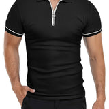 Polo tričko s golierom na zips, priedušné