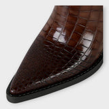 Elegantné lodičky s Croco dizajnom a štýlovým podpätkom