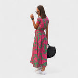 Růžový Lotos - Boho Chic Šaty