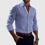 Soft Blend Overshirt - Pruhy