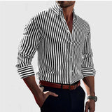 Soft Blend Overshirt - Pruhy